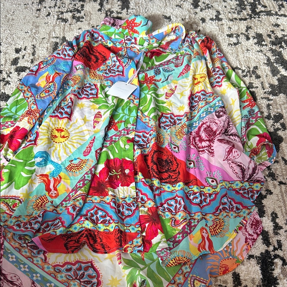 Cynthia Rowley Multicolor Patterned Blouse